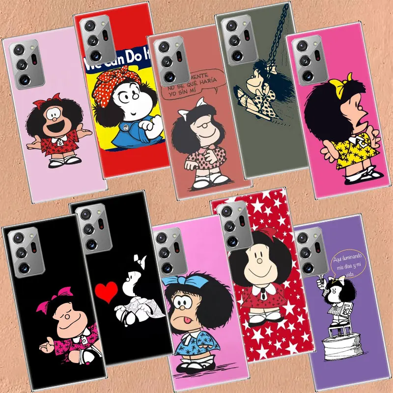 Cute M-Mafaldas Phone Case For Samsung A55 A35 A25 A15 A05S A04 A04S A14 A24 A34 A54 M11 M12 M21 M30S M31 M31 M51 M52 F52 F62