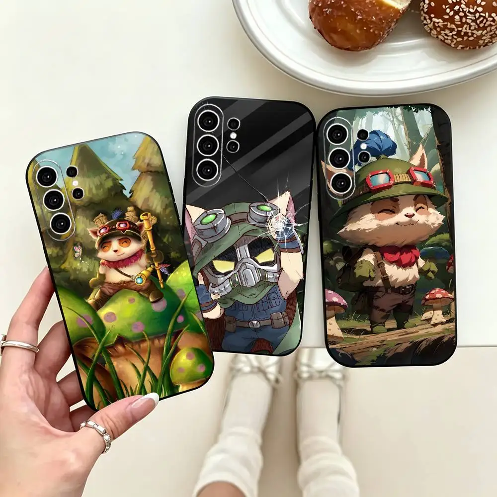 League Of L-Legend T-Teemo  Phone Case For Samsung S25,S24,S21,S22,S23,S30,Ultra,S20,Plus,Fe,Lite,Note,10,Black Cover