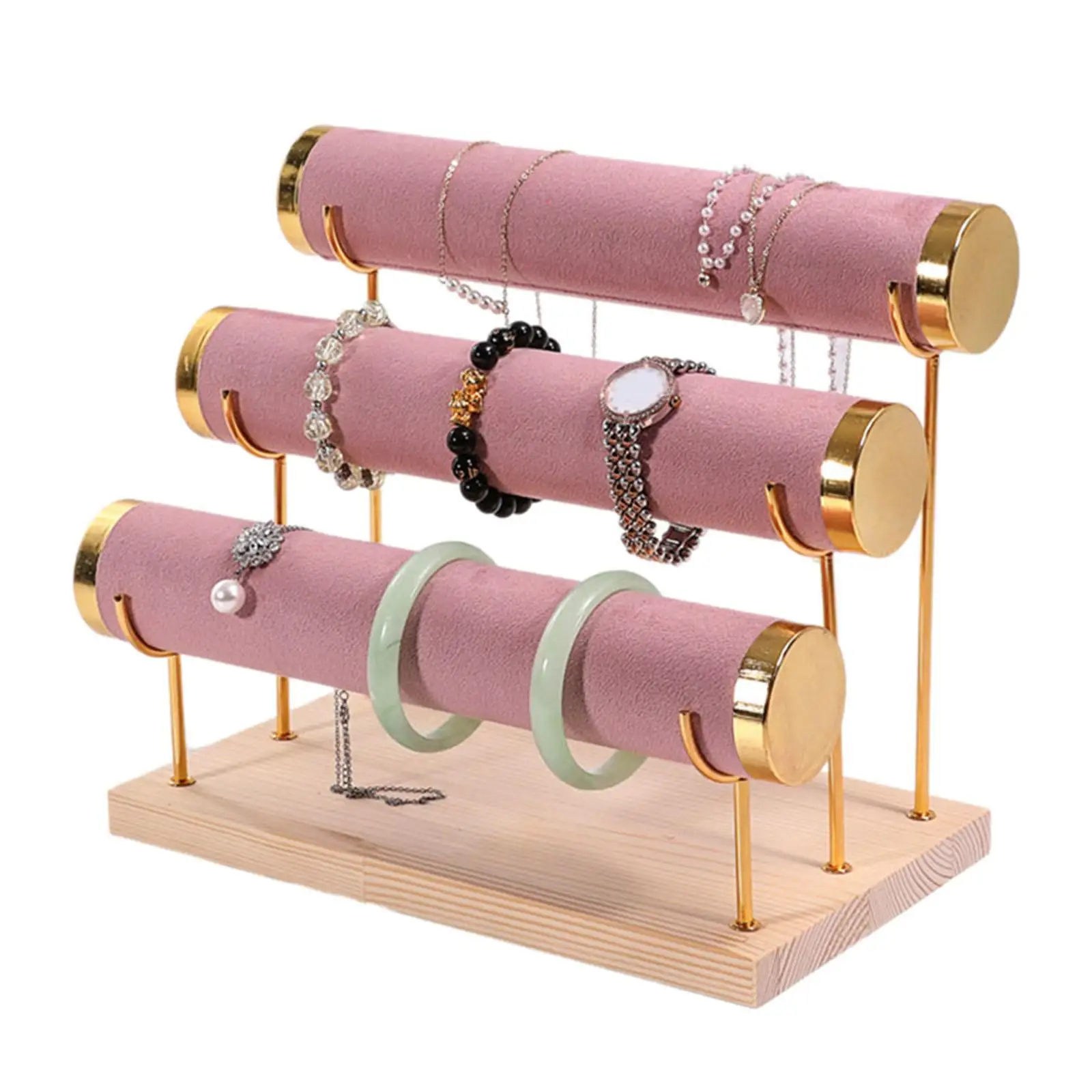 

3-х уровневый держатель для браслета, органайзер для ювелирных изделий, подставка, удобное решение для хранения, женский и мужской браслет, повязка на голову, резинки для волос, подставки