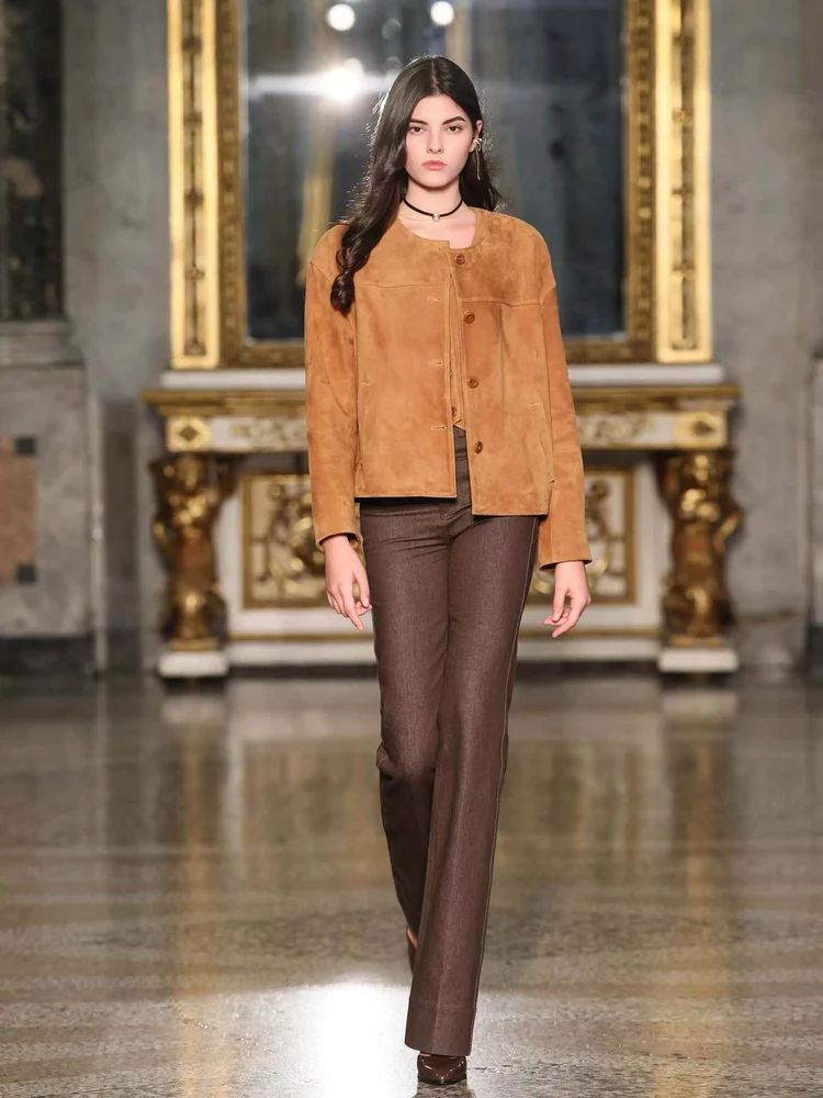 

Женские повседневные джинсы-брюки из хлопка, слегка эластичные, со средней посадкой, на пуговицах