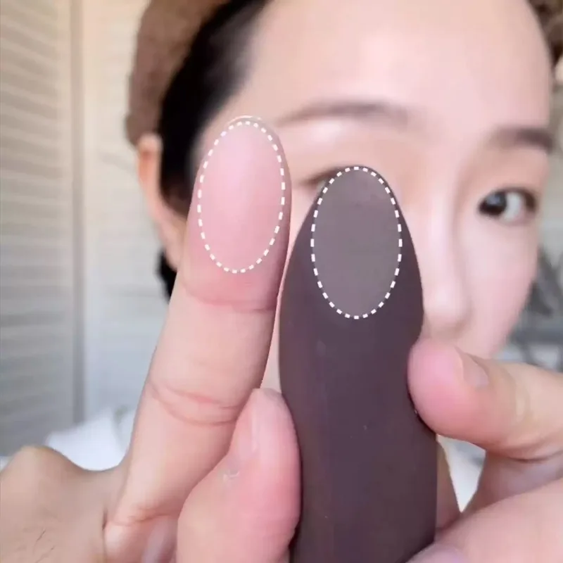 Finger Shape Blender Makeup Sponge Puff Dry Wet Dual-use Foundation Sponge Concealer Brightening Under Eye Corner Cosmetic Puffs