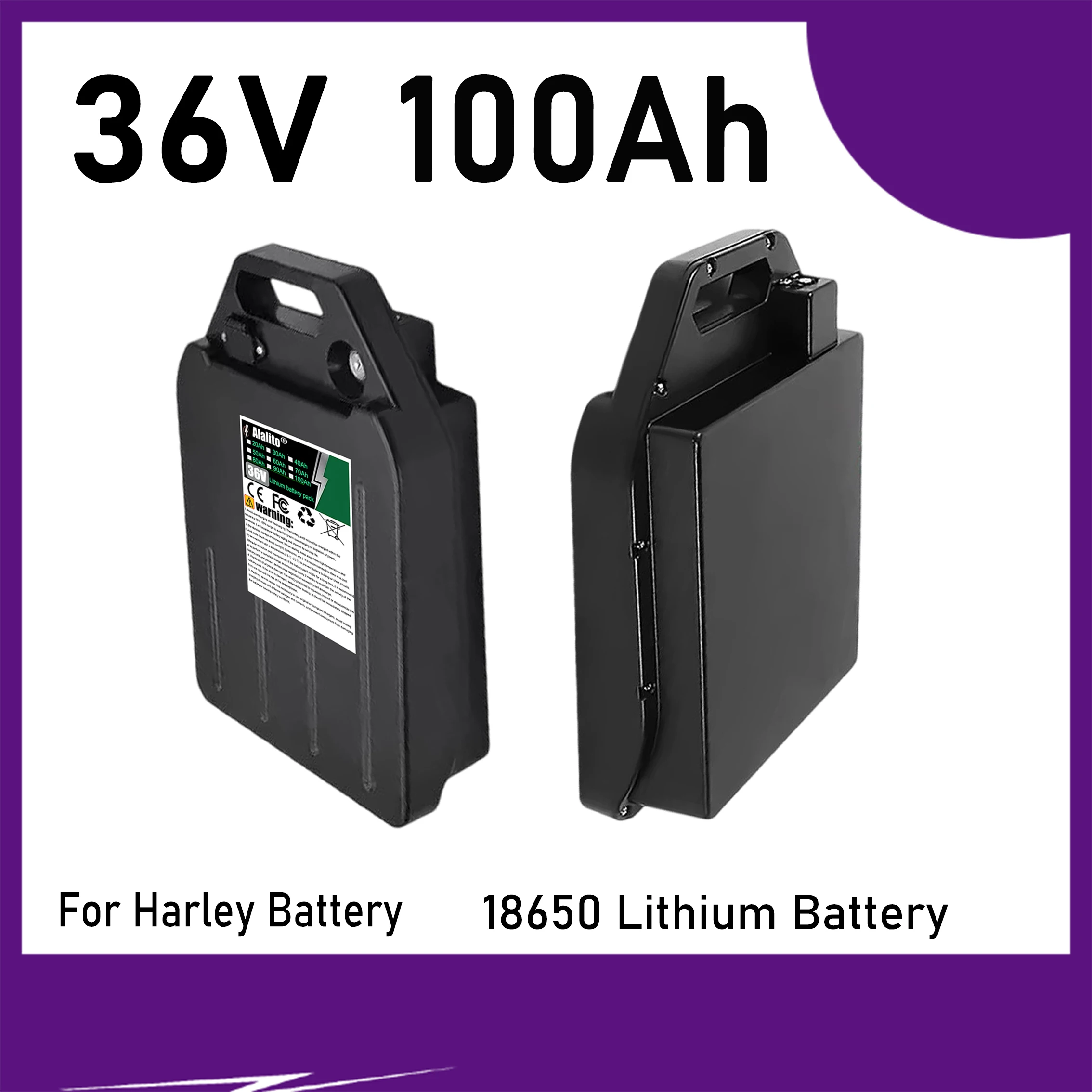 36V 100Ah， Multi capacity selection, suitable for motors below 3000W, built-in BMS protection, air freight