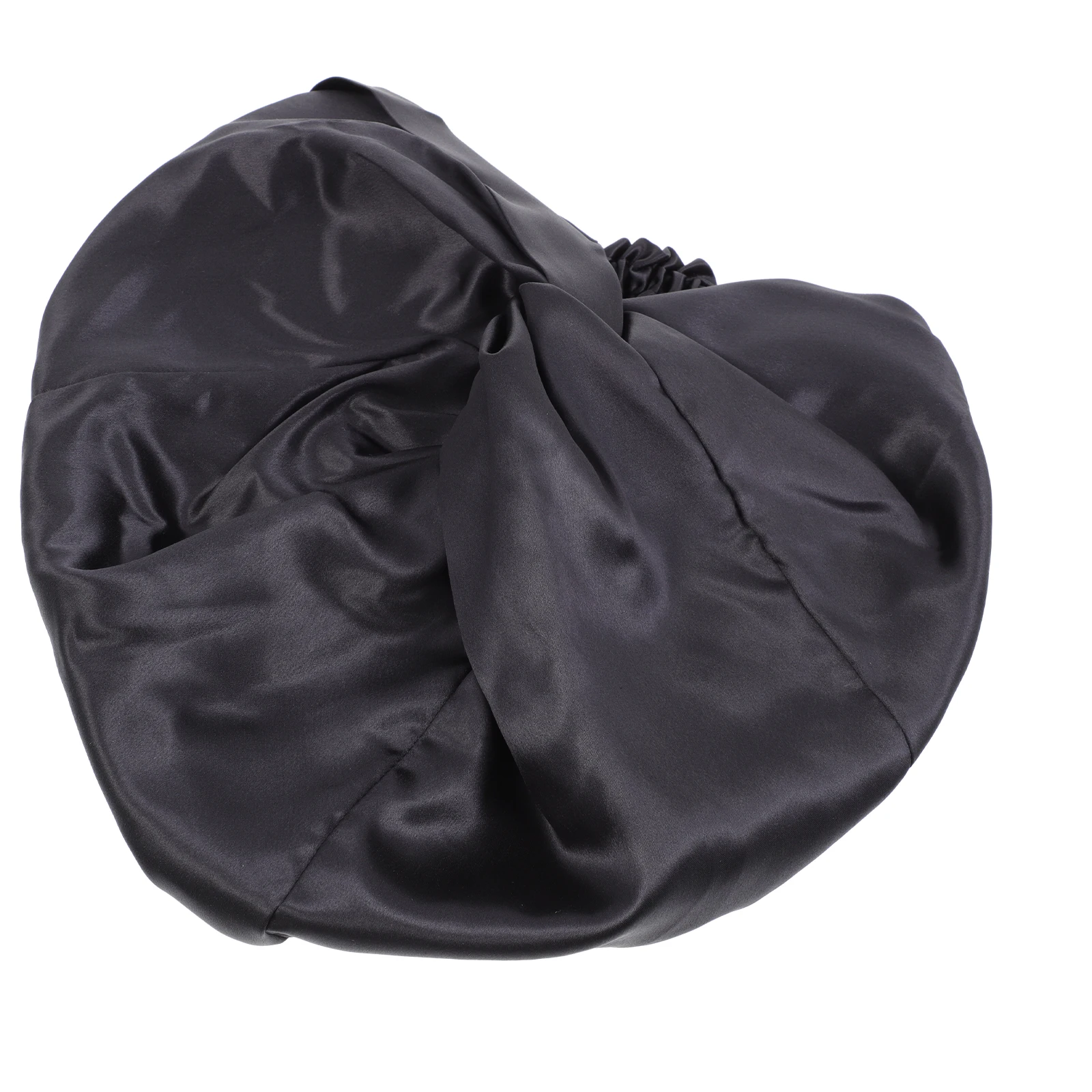 

Silk Bonnet Hair Care Bathing Caps Supple Comfortable Lightweight Portable Reusable Black Women Household