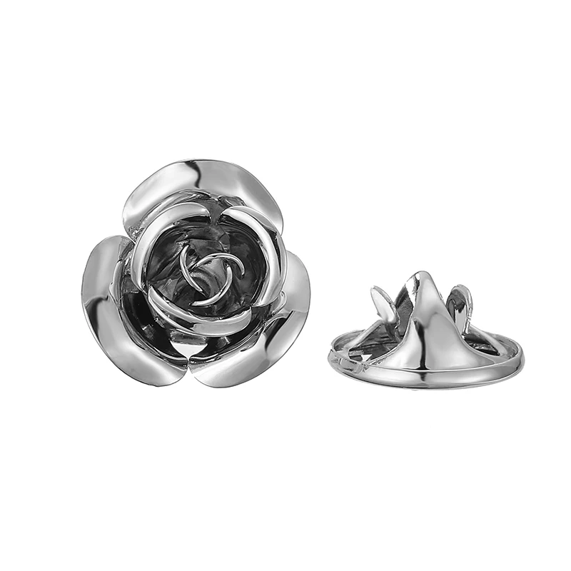 High quality men's and women's brooches classic Love Rose lapel pins business suit shirts neckline accessories jewelry gifts