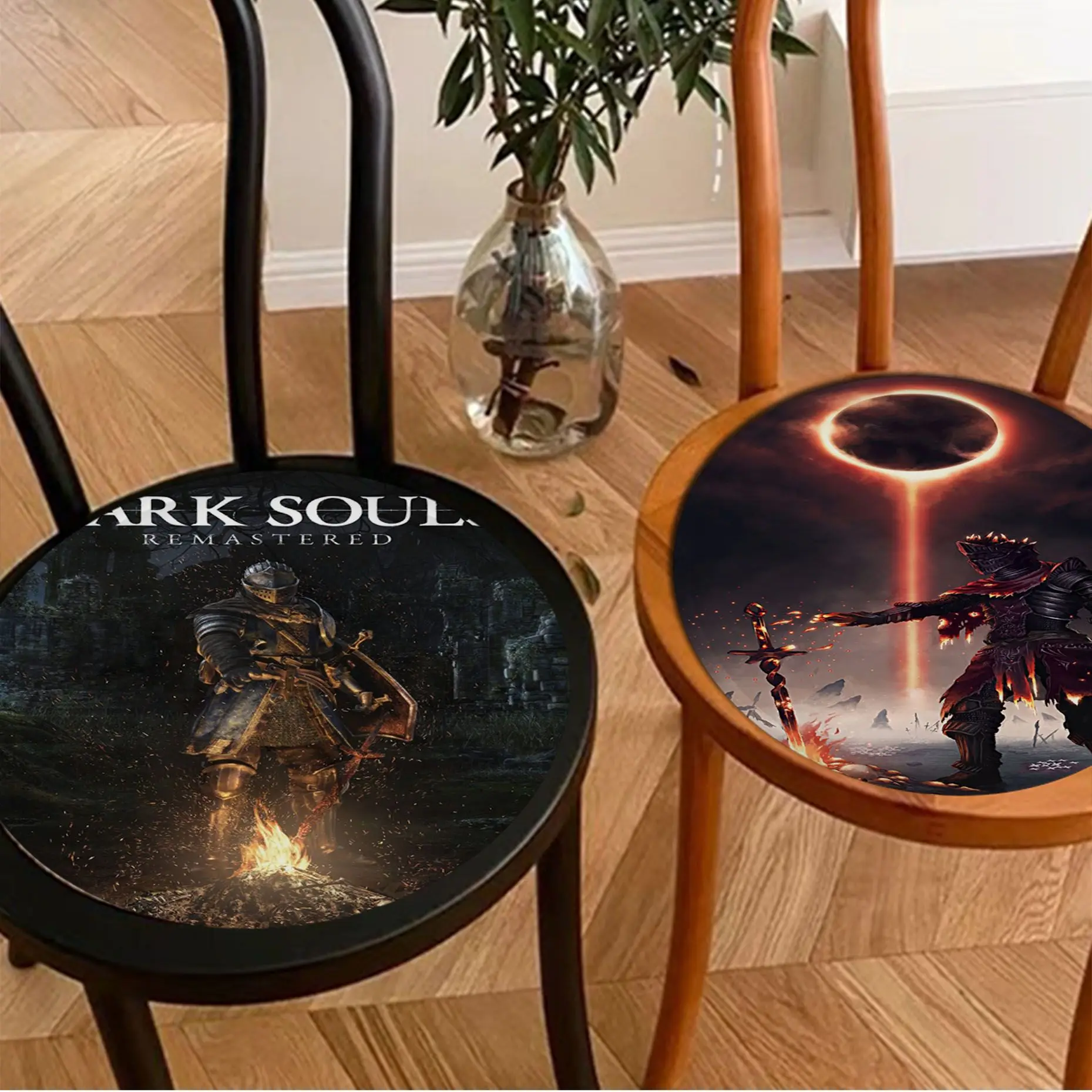 Dark Souls Square Meditation Cushion Stool Pad Dining Chair Tatami Seat Cushion Anti-Slip Stool Seat Mat