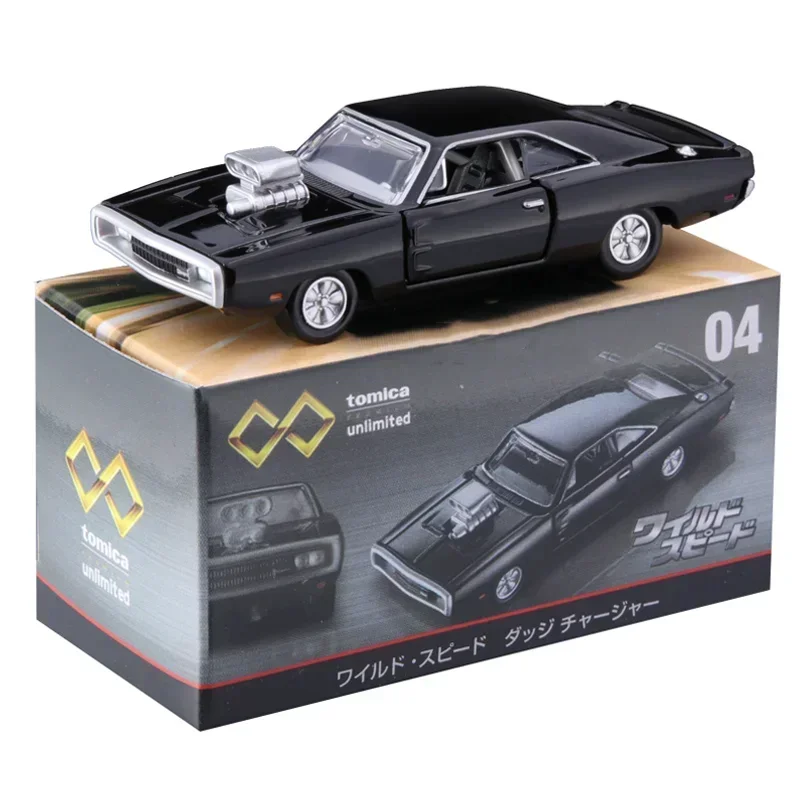 TAKARA TOMY Tomica Fast & Furious Unlimited 04 Dodge Charger lega giocattolo motore pressofuso modello in scala in miniatura regali per bambini