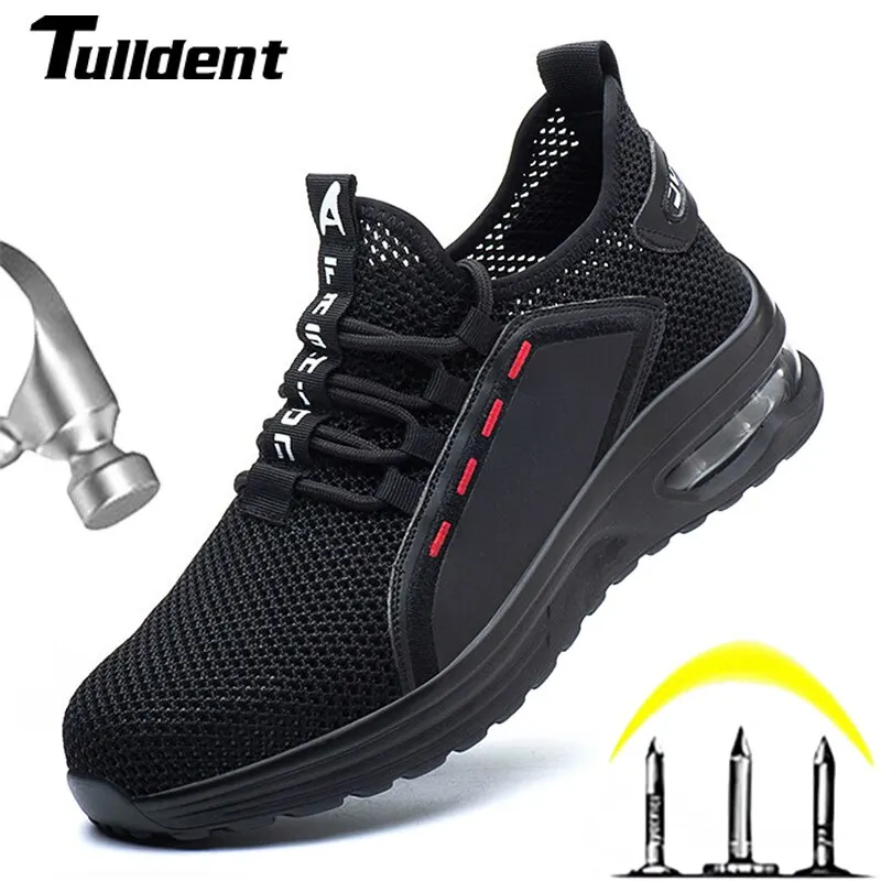 High Quality Unisex Indestructible Shoes Men and Women Steel Toe Cap Work Safety Shoes Puncture-Proof Boots Non Slip Sneakers