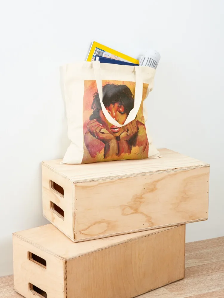 Devotion - oil painting by Spencer Sinclair Tote Bag custom bags Shopper Customizable tote bag Big bag women