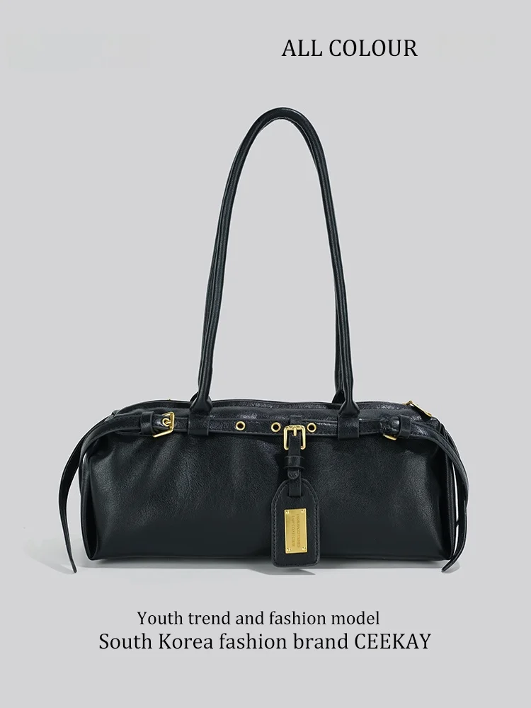 

Ceekay Underarm Bag Women's Fashion Luxury Handbag French Style Single Shoulder Bag Casual Leisure Synthetics Leather