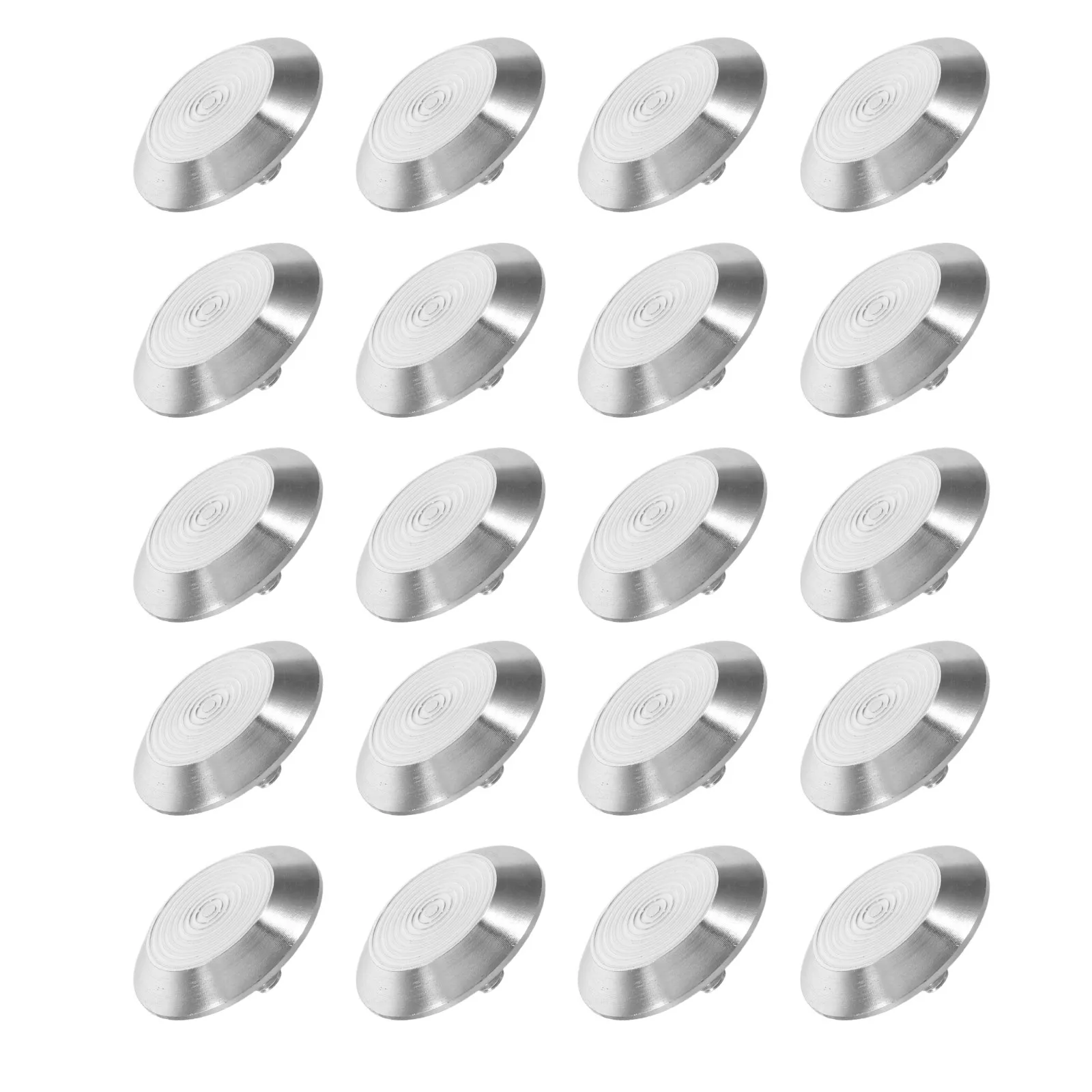 20Pcs Stainless Steel Blind Road Studs Raised Pineapple Tactile Guidance Navigation for Visually Impaired Pedestrian Sidewalk