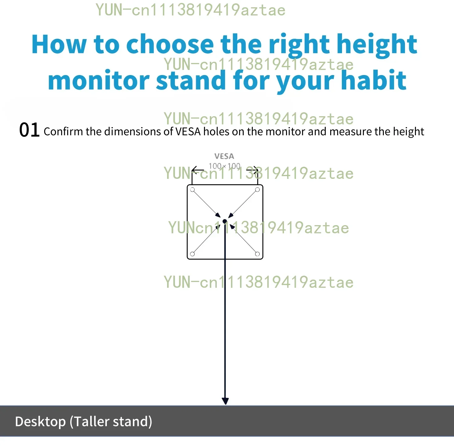 Desktop Computer Screen Bracket 24/27/32/34 Inch Monitor Lifting Rotating Bracket with 165Hz Refresh Rate