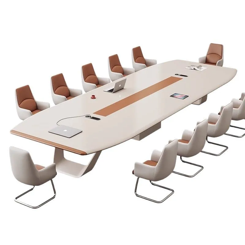 Large negotiation and chair combination Long table Painting conference Long table Modern fashion office conference