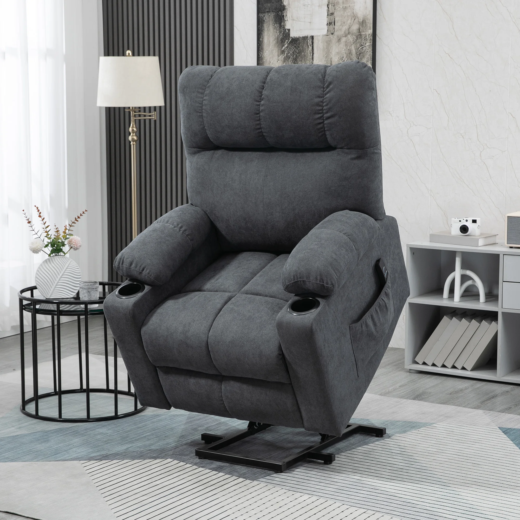 Homcom Lift Chair Recliners for Elderly with Footrest Recliner Chair