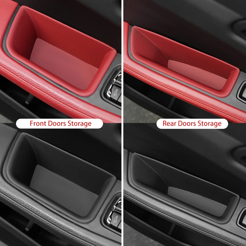 For Porsche Macan 2014-2024 Car Organizer Door Handle Storage Box Front Rear Door Armrest Protector Key Phone Holder Accessories