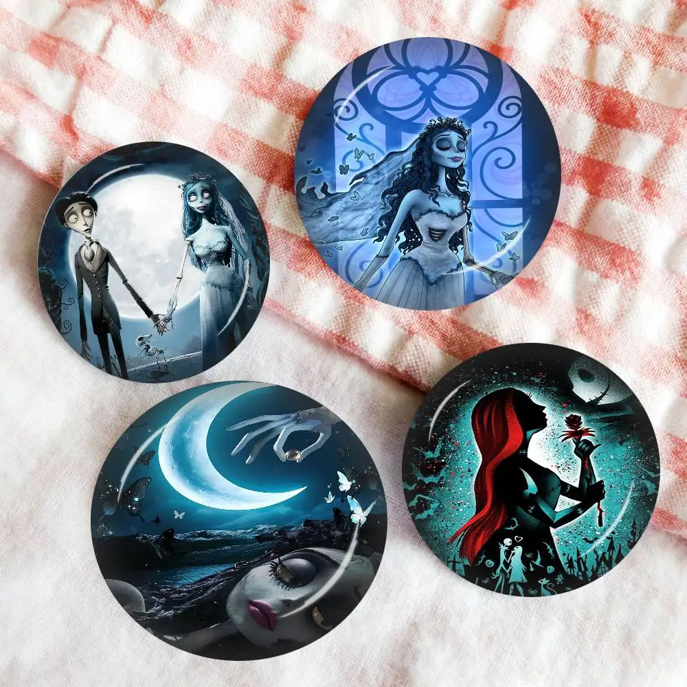 C-Corpse Bride Cartoon Anime Brooches Cute Cartoon Badge Jacket Jeans Lapel Pin Gift Accessorie