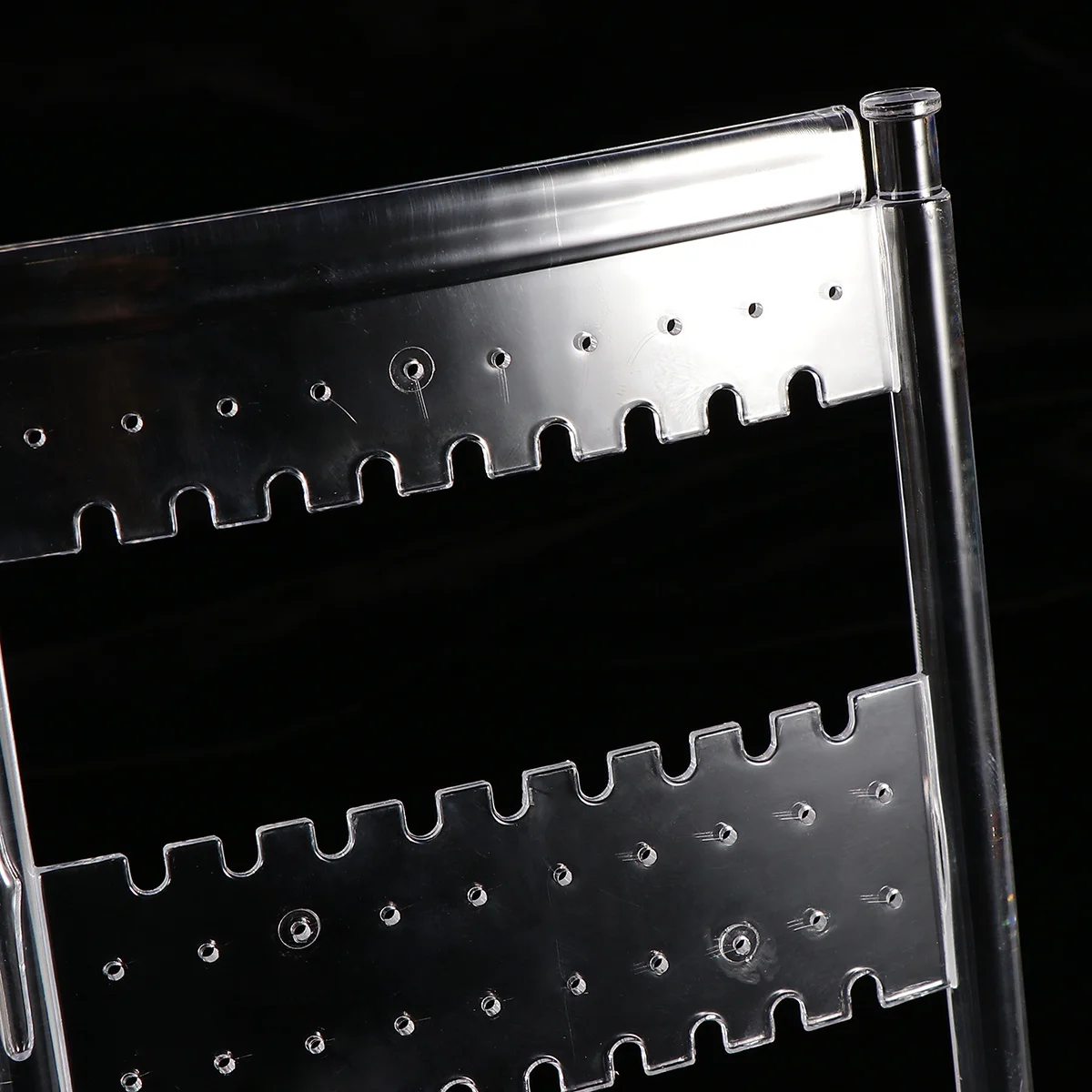 

240 Hole Foldable Jewelry Earring Rack Stand Transparent Organizer Display Holder for Earrings Bracelets Necklaces Home Business