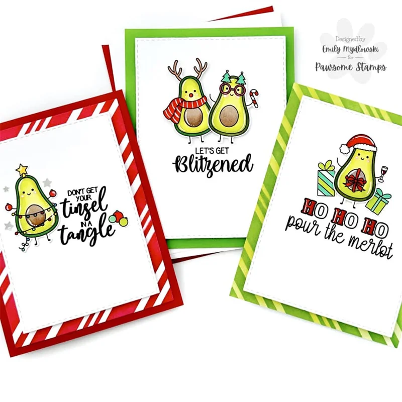 New 2023 Christmas Sassy Holiday Greetings Clear Stamps Set Scrapbooking for Paper Making Metal Cutting Dies Frames Card Craft