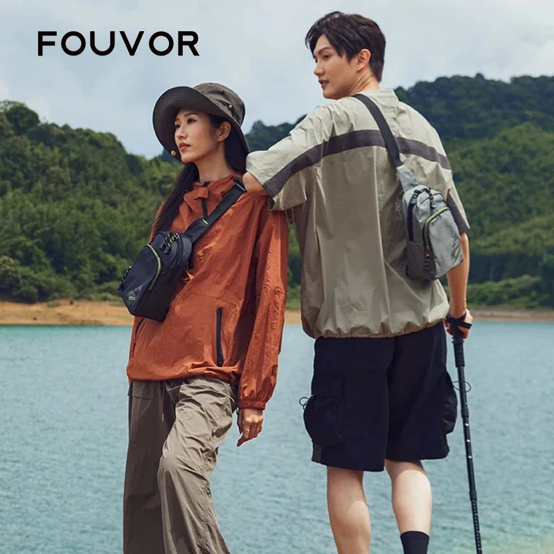 

Сумка на грудь Fouvor унисекс, большая вместительная, легкая, водонепроницаемая, через плечо, для спорта, путешествий, бега, повседневная, модная, 3033-09