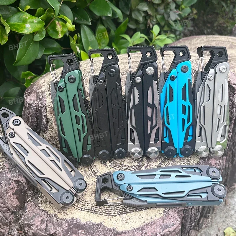 2024 New BHBT 17 In 1 EDC Multitool Pliers Folding Multi Functional Tool Portable Outdoor Equipment 7 Colors