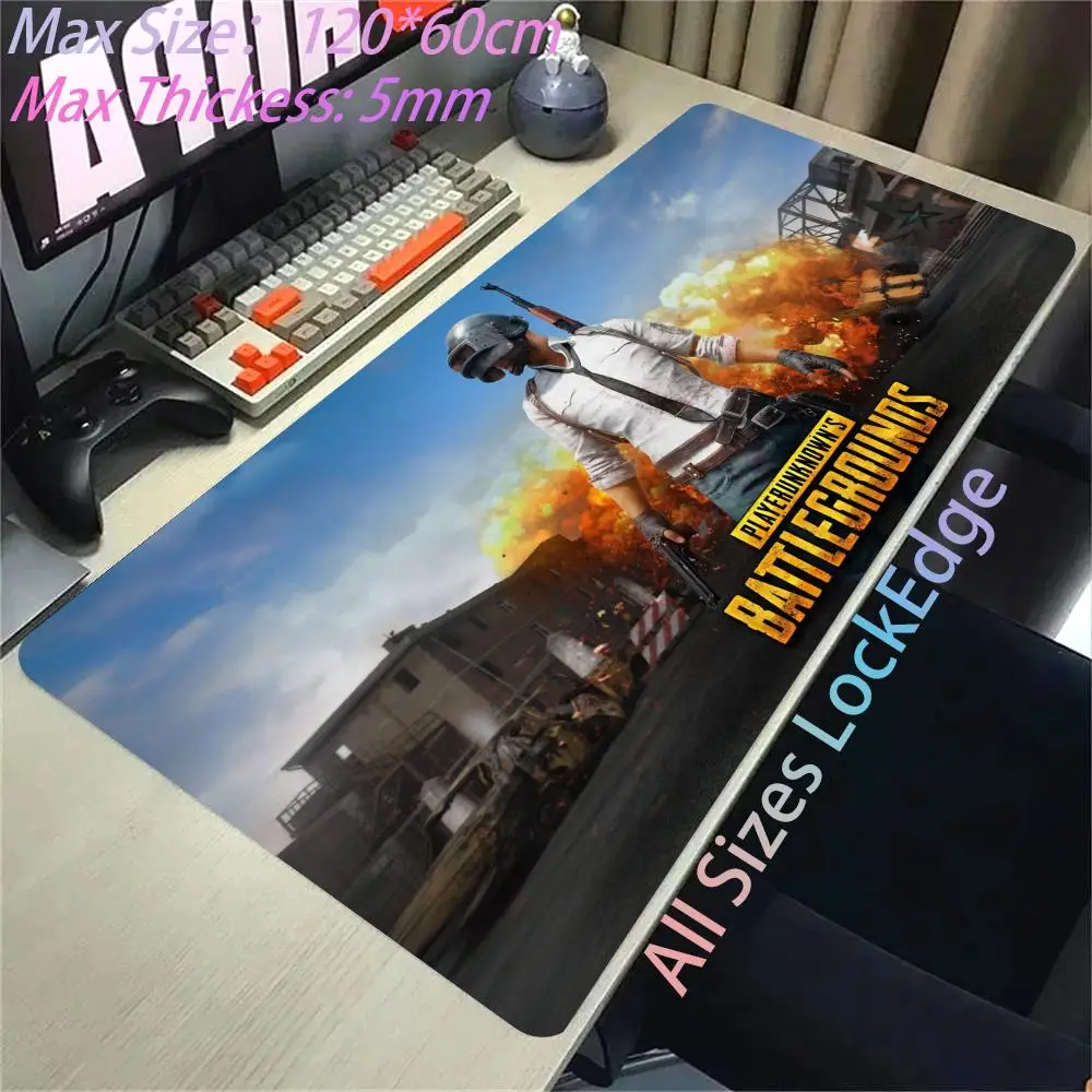 Office Accessories P-PUBG Xxl Mouse Pad Gamer Pc Cabinet Games Mousepad Anime Desk Mat Computer Desks Keyboard Gaming Mats Large