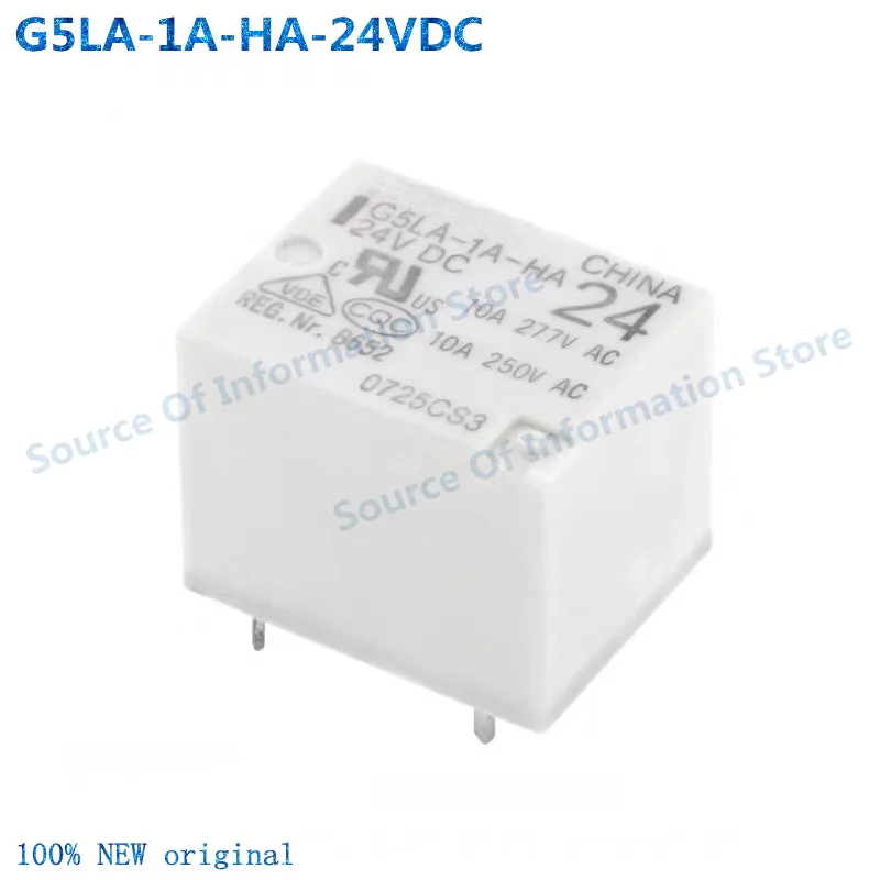 10Pcs G5LA-1A-HA-24VDC Relay 4Pin 10A 100% New