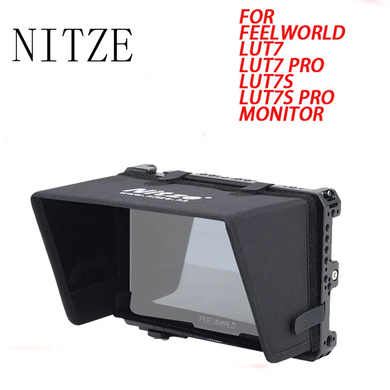 Imagem -02 - Gaiola do Monitor de Nitze para Feelworld Lut7slut7 Prolut7s Pro com a Braçadeira do Cabo Pe21 Hdmi-compatível Ls7-a Sunhood Jtp2-lu