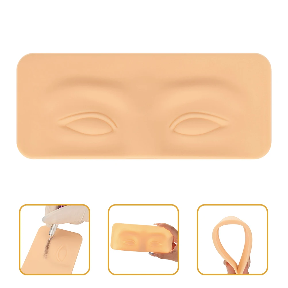 

Silicone Practice Skin Eye Area Board Injection Eyebrow Blade Makeup Face Silica Gel Tattoo False Eyelash for Tattooing