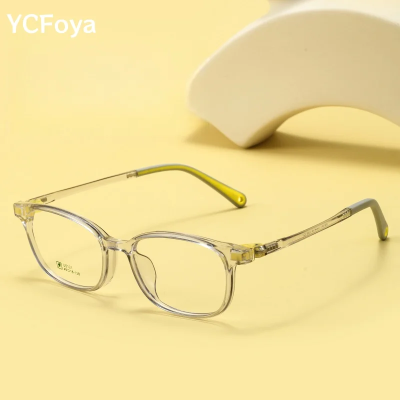 

Сверхлегкие круглые очки премиум-класса TR90 для детей, студентов, очки для коррекции близорукости, модная оптическая оправа для мальчиков и девочек U5121N