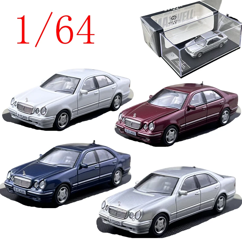 

Maxwell литой под давлением масштаб 1/64 Mercedes Benz E320 W210 купе модель автомобиля сплав Benz E320 W210 седан модель автомобиля коллекция орнамент