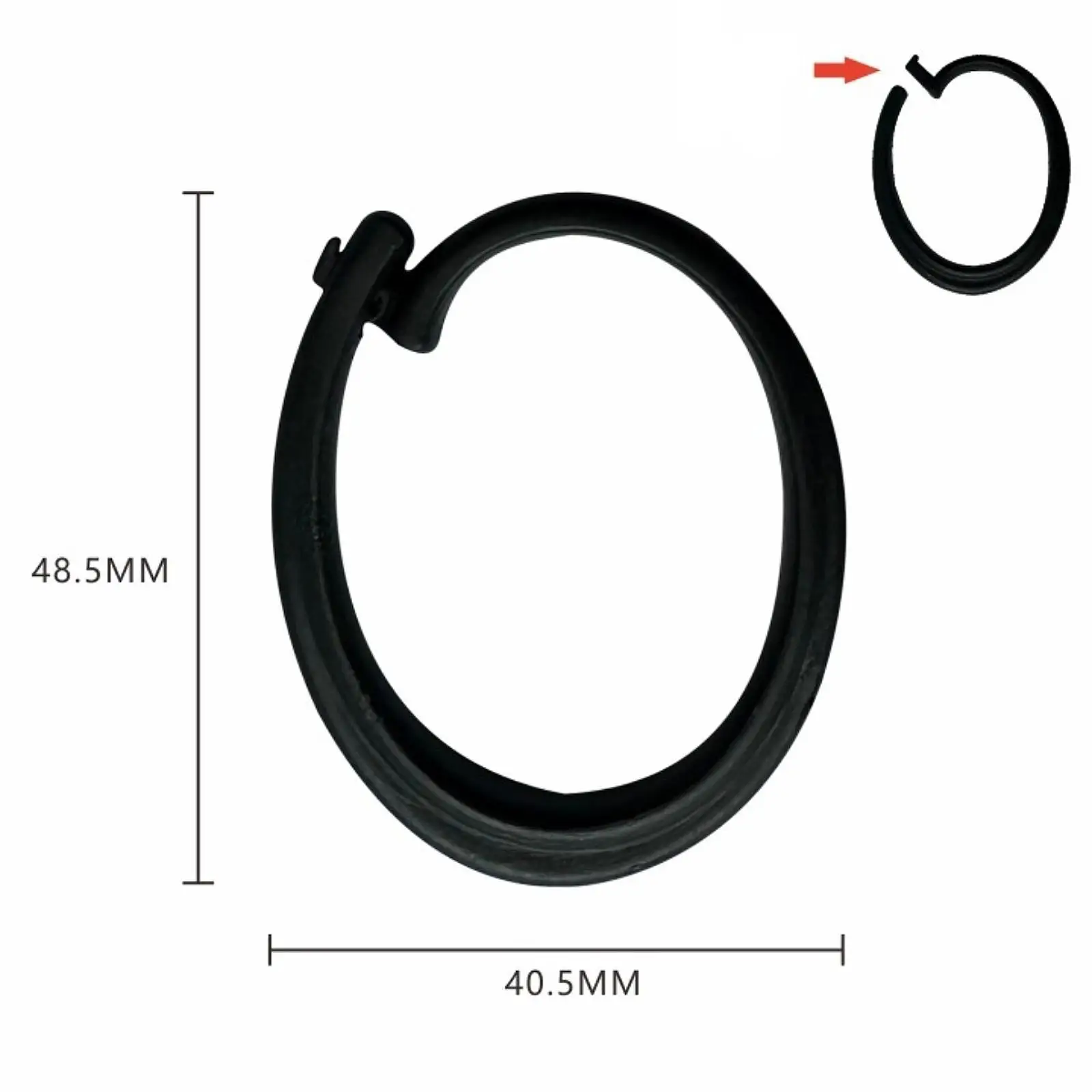 2x Gazebo Curtain Hooks Track Hooks Smooth Replacement Universal Gazebo Accessories Black for Sidewall Netting Yard