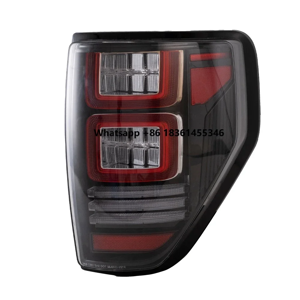 

Для Ford Raptor F150 2009-2014: Новые светодиодные задние фонари в сборе, 6000K, с функцией мигания, аксессуары для автомобиля