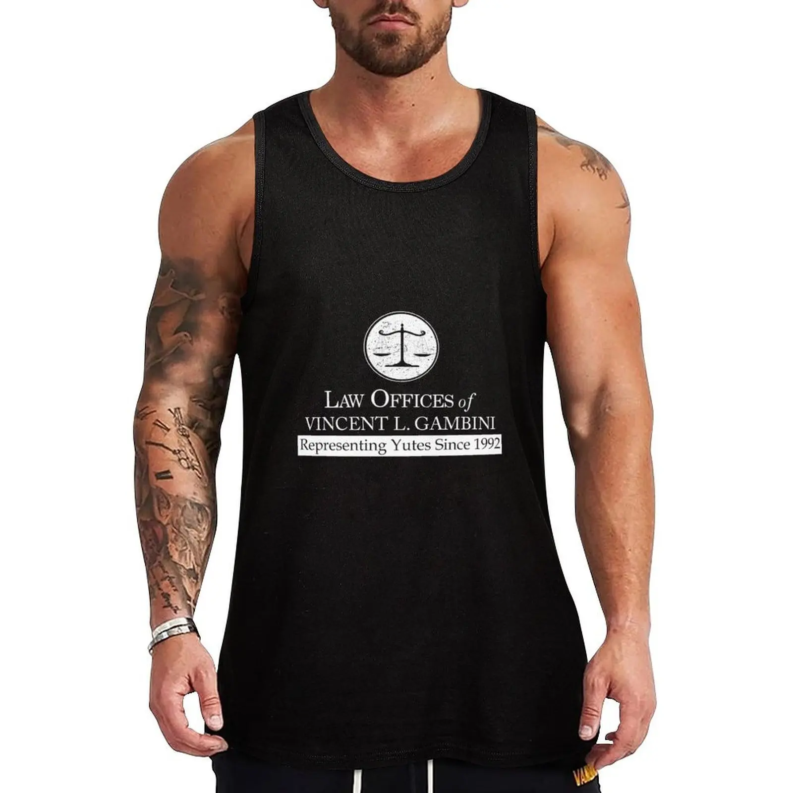 

Law Offices of Vincent L. Gambini Tank Top men gym clothes for men bodybuilding t-shirt Men's summer vest