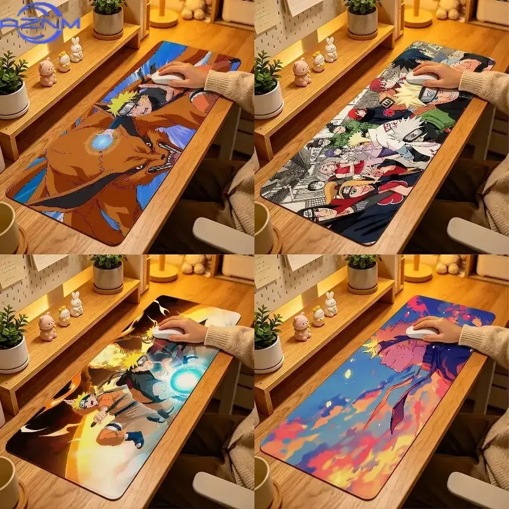 Anime Ninja Beast Fight Art Mouse Pad, Rubber Non-Slip Base, Smooth Surface for Gaming and Office Desktop Computer Accessories