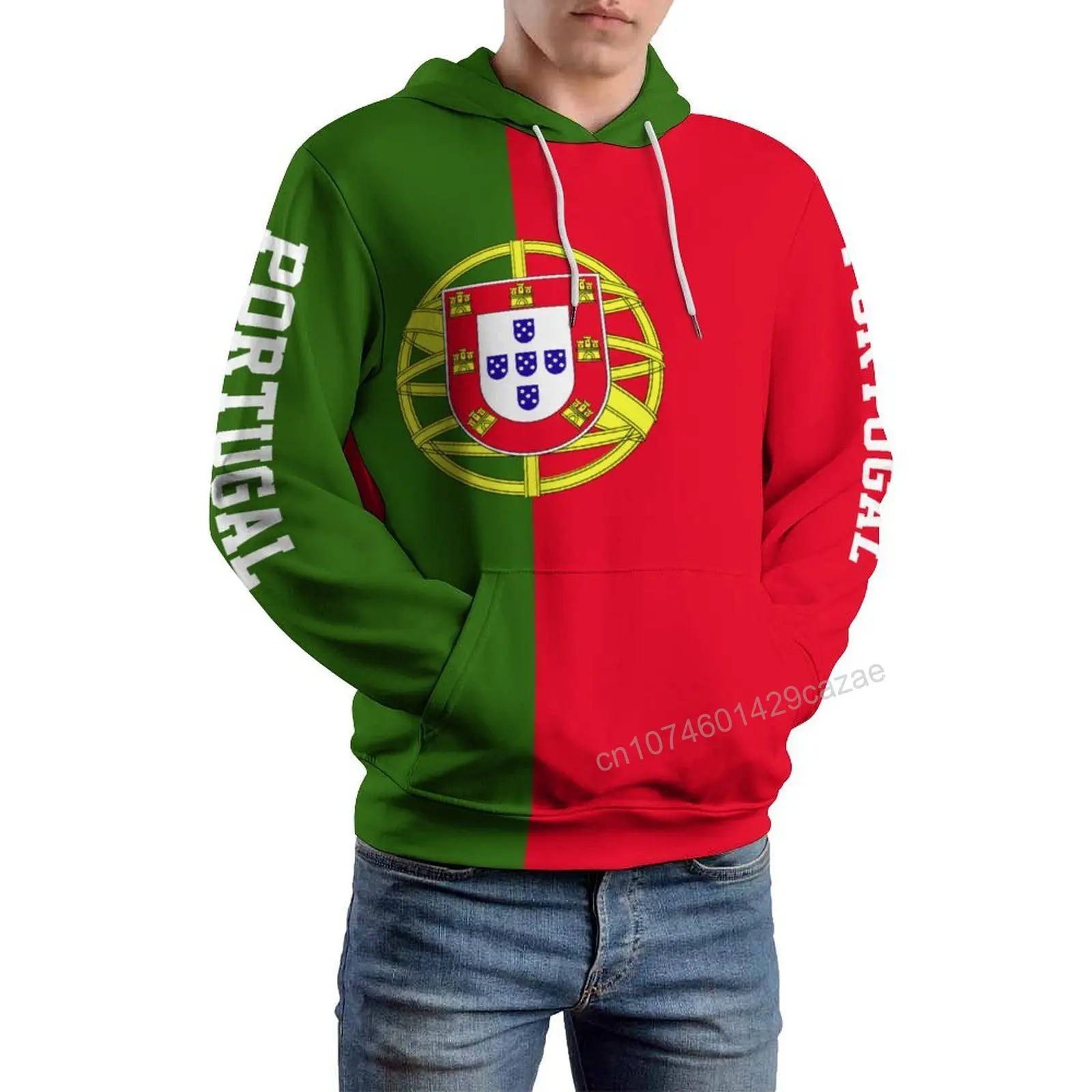 Portugal Country Flag 3D Hoodie Polyester Cool Men Women Harajuku Sweatshirt Unisex Casual Pullover Hoodies