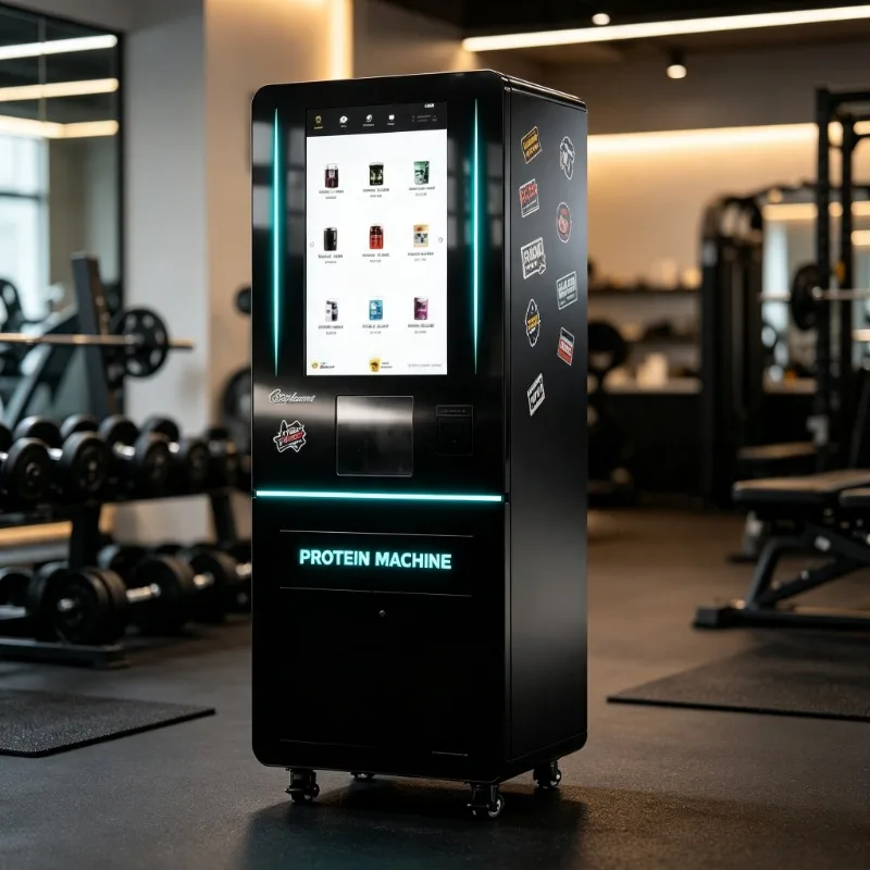 Protein Shake Vending Machine Custom Commercial Unit Equipped Independent Agitator & Auto Washing System for Fitness Clubs