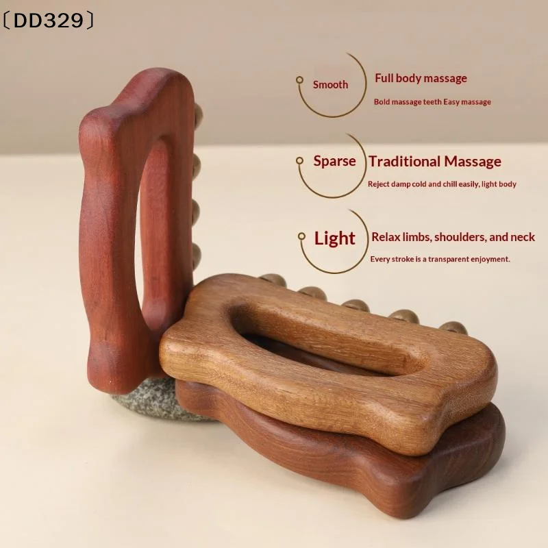 Sandalwood Abdomen Meridian Brush Lymphatic Drainage Massager Therapy Massage Board For Body Sculpting Reduction〔DD329〕