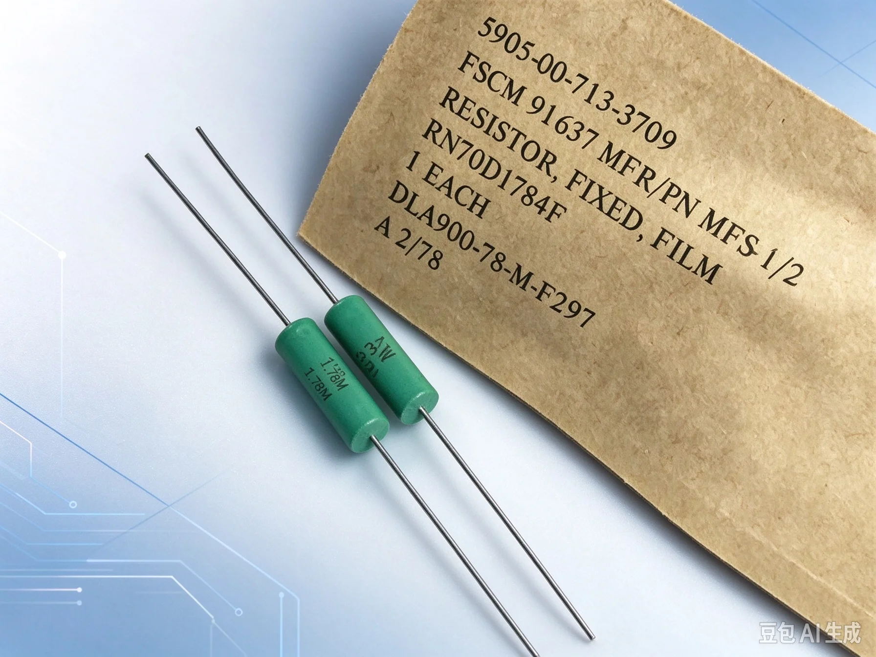 Authentic for DALE RN70D-1784F 3W 1.78M Vintage Audio Resistor  10pcs