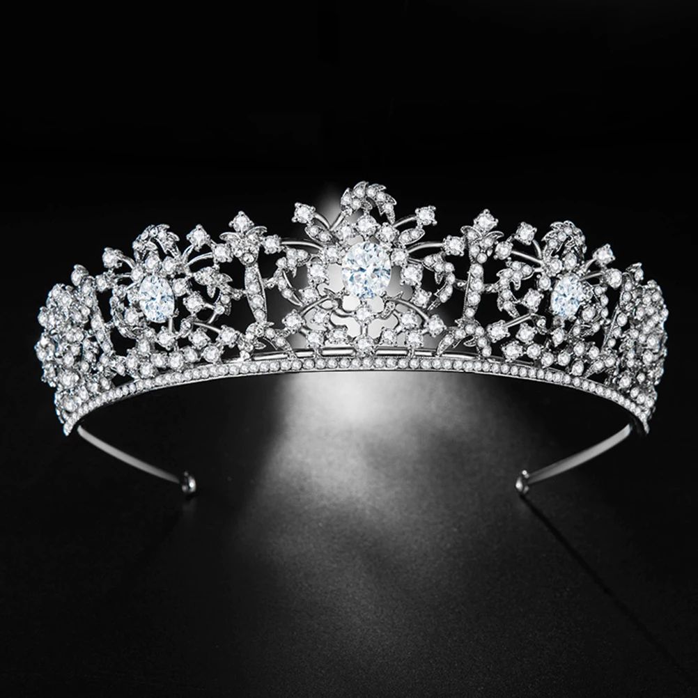 

Bridal Tiara Crown Formal Event Women Retro Headgear Bride Wedding Elegant Special Occasion