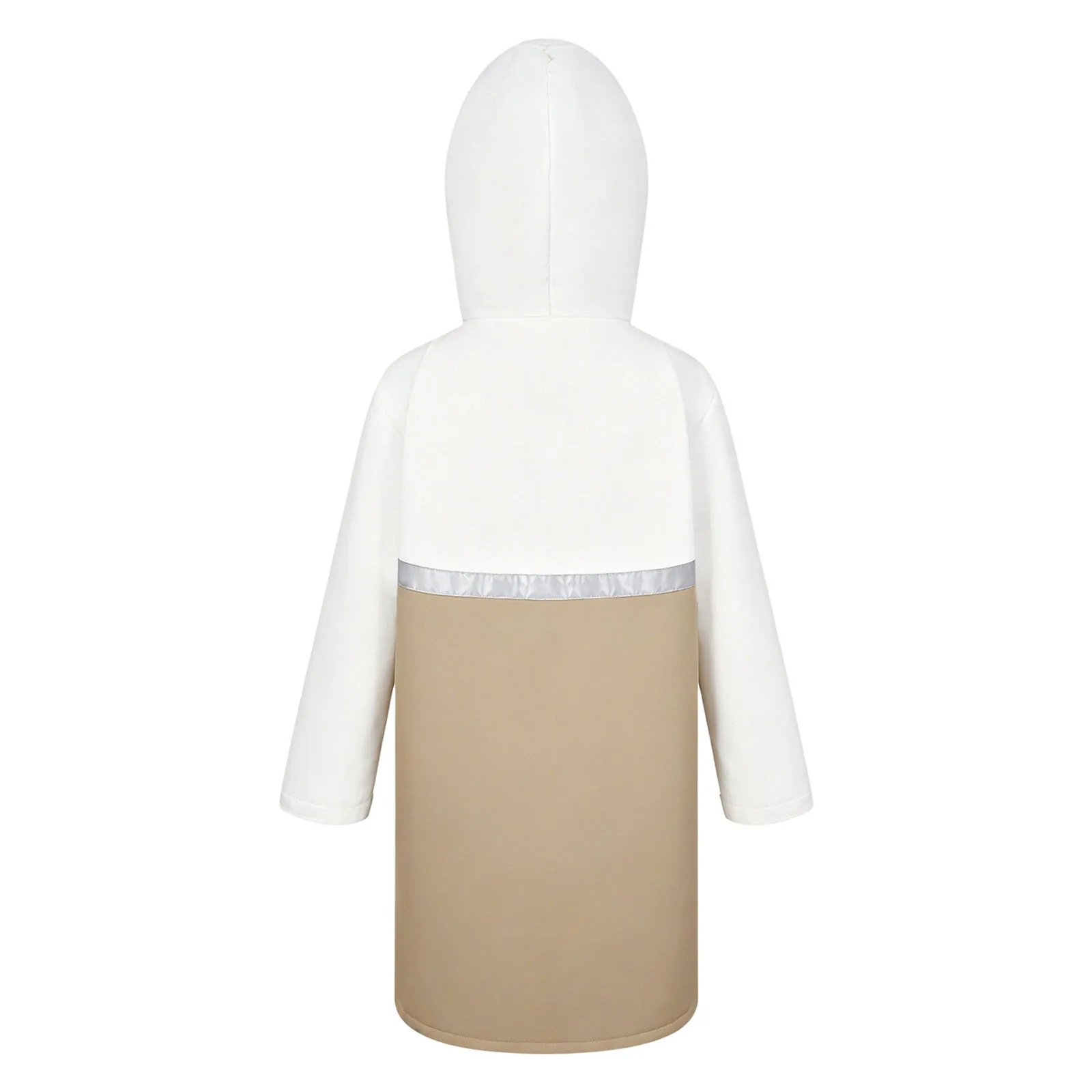 Kids Boys Girls Waterproof Hooded Changing Robe Fleece Warm Poncho Snow Rain Jacket Raincoat Windbreaker for Swimming Surfing