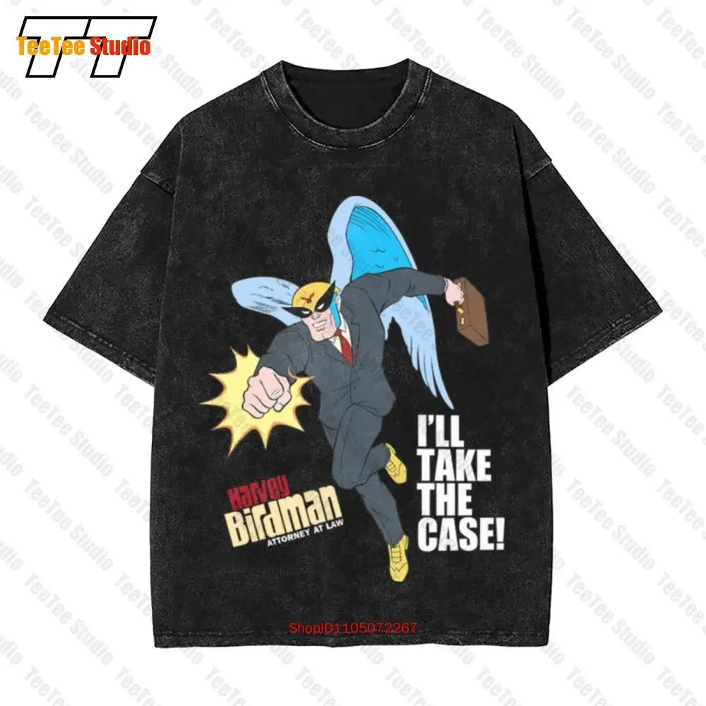 

Винтажная футболка большого размера I'Ll Take The Case Harvey Birdman 33LZ