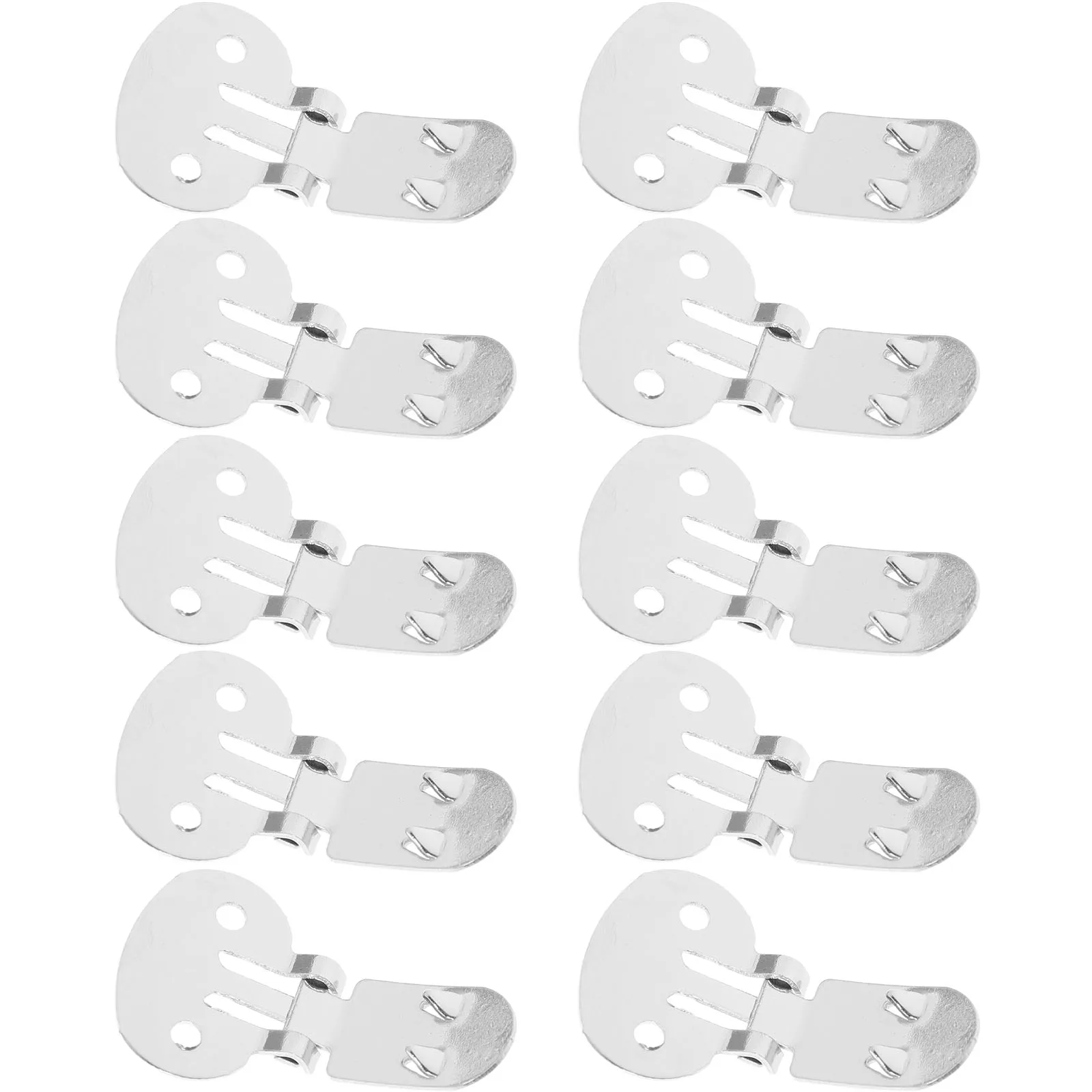 

10pcs Stainless Steel Shoe Clips Flat Blank DIY Findings Metal Buckle Accessories for Shoes Hardware Brooch Decor
