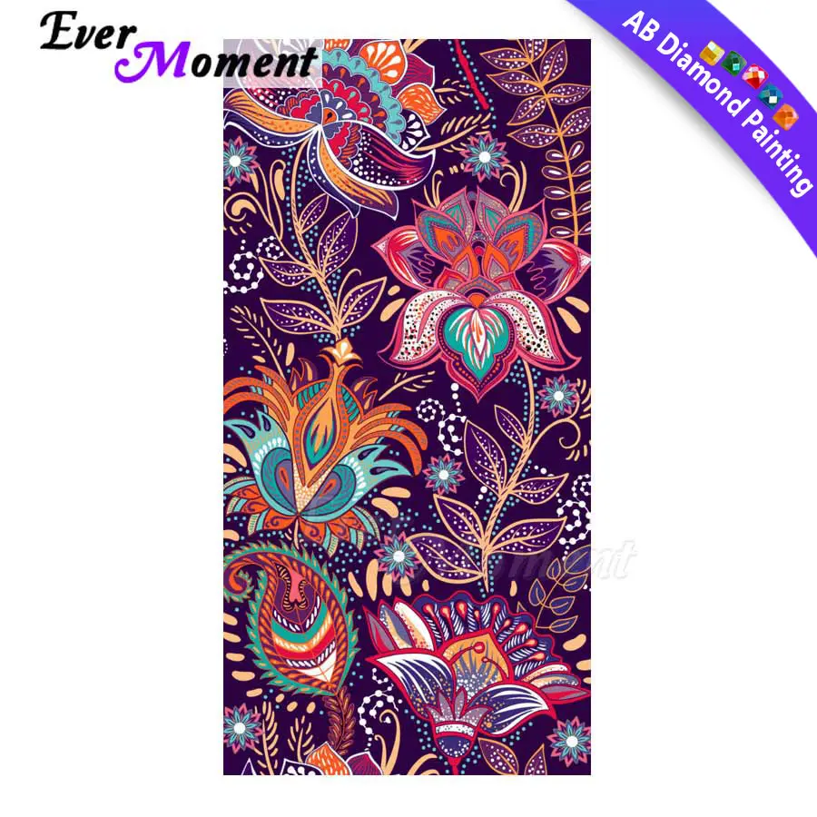 

Ever Moment алмазная живопись цветок AB наборы сверл мозаичное украшение для дома 5D DIY Алмазная вышивка горный хрусталь 3F190