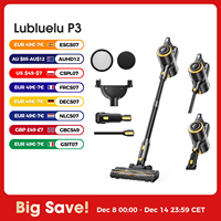 Lubluelu P3 Cordless Vacuum Cleaner 33Kpa Strong Suction 50Min Runtime Self-Standing for Hard Floor Carpet Pet Hair Removal