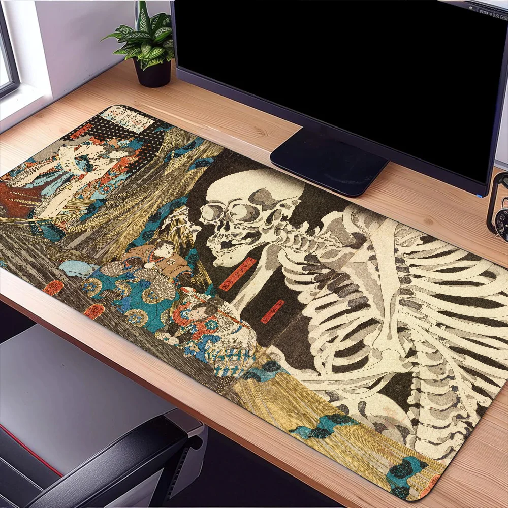 Skeleton Spectre Mouse Pad Large Desk Mat Keyboard Ergonomic Office Rubber PC Non-slip Anti-fray Home Custom