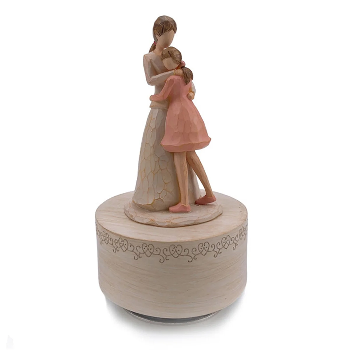 

Music Box Gift for Mother Interesting Carved Musical Statue Thanksgiving Birthday Gift for Mom Rotating Music Box A HY