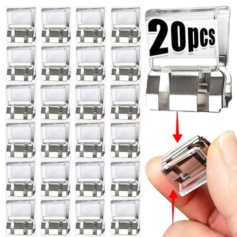 20 Buah Klip Penyusut Celana Tak Terlihat Anti-selip Klip Tepi Celana Gesper Lepas Pasang untuk Menghindari Celana Menjuntai, Penjepit untuk Memperbaiki Ujung Celana, Kerajinan Jahit DIY