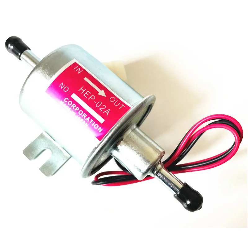 High Quality 12v Universal Electric Fuel Pumps HEP-02A 110-120L/H Suitable for Carburetor Motorcycle ATV