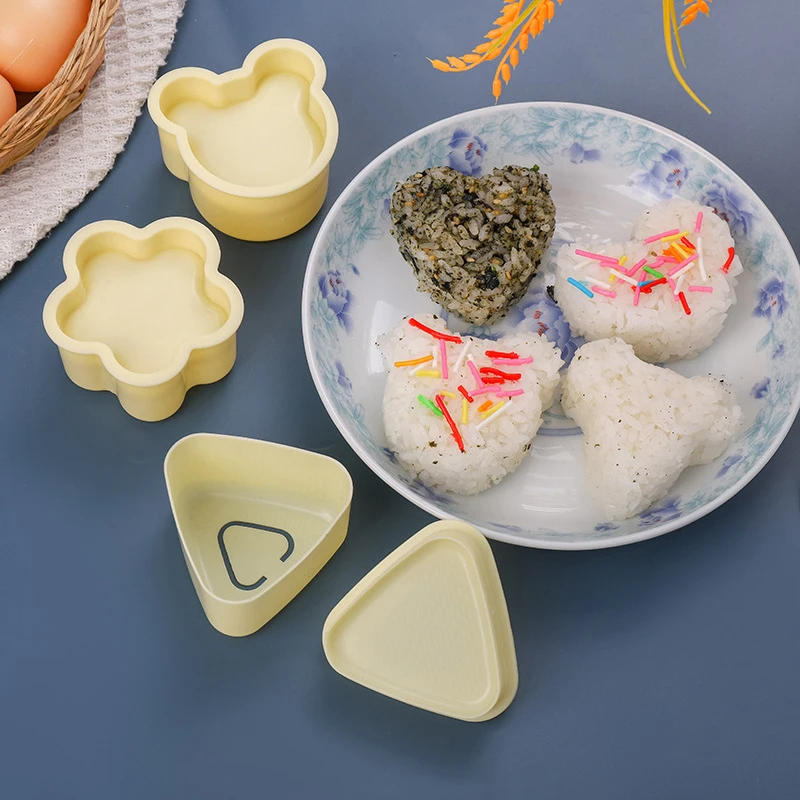 New DIY Sushi Mold Onigiri Rice Ball Food Press Triangular Sushi Maker Mold Japanese Home Kitchen Bento Accessories Tools