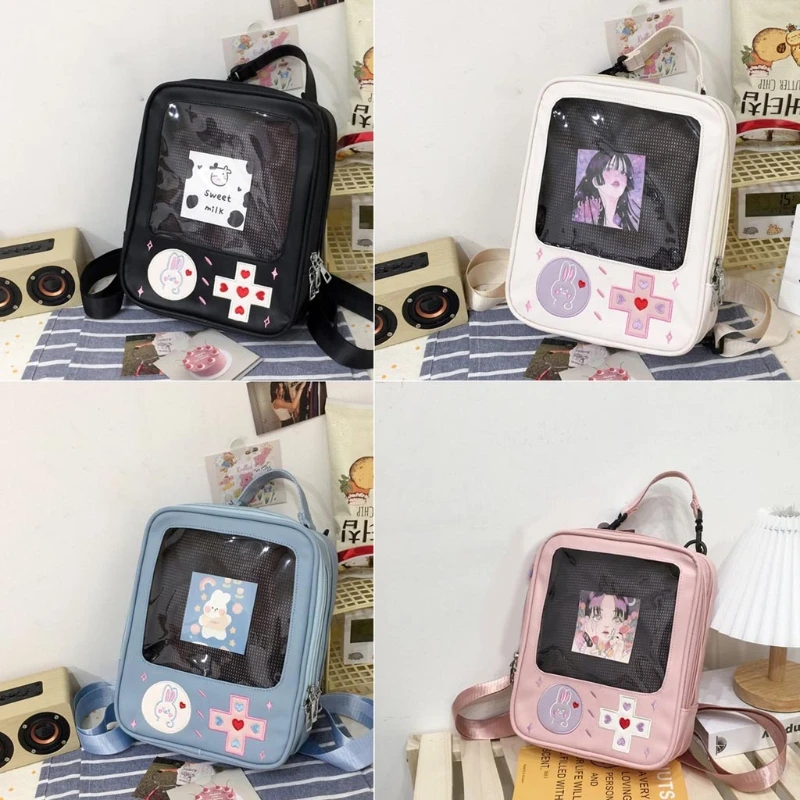 

Women School Backpack Game Console Design Convertible Ladies CartoonCasual Daypack Travel Shoulder Bags Casual Rucksack