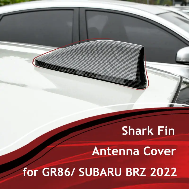 Radio Antenna Cover For Toyota GR86 Subaru BRZ 2022 Shake Fin Carbo Fiber Pattern Trim Sticker Styling Car Accessories